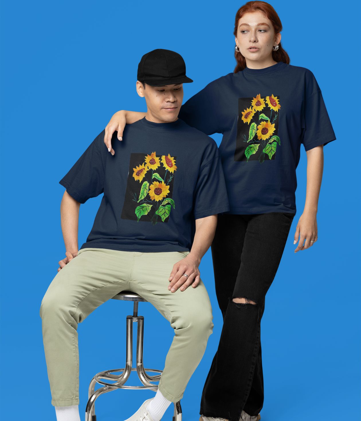 Chasing the Light - Terry Oversized T-Shirt - Dark