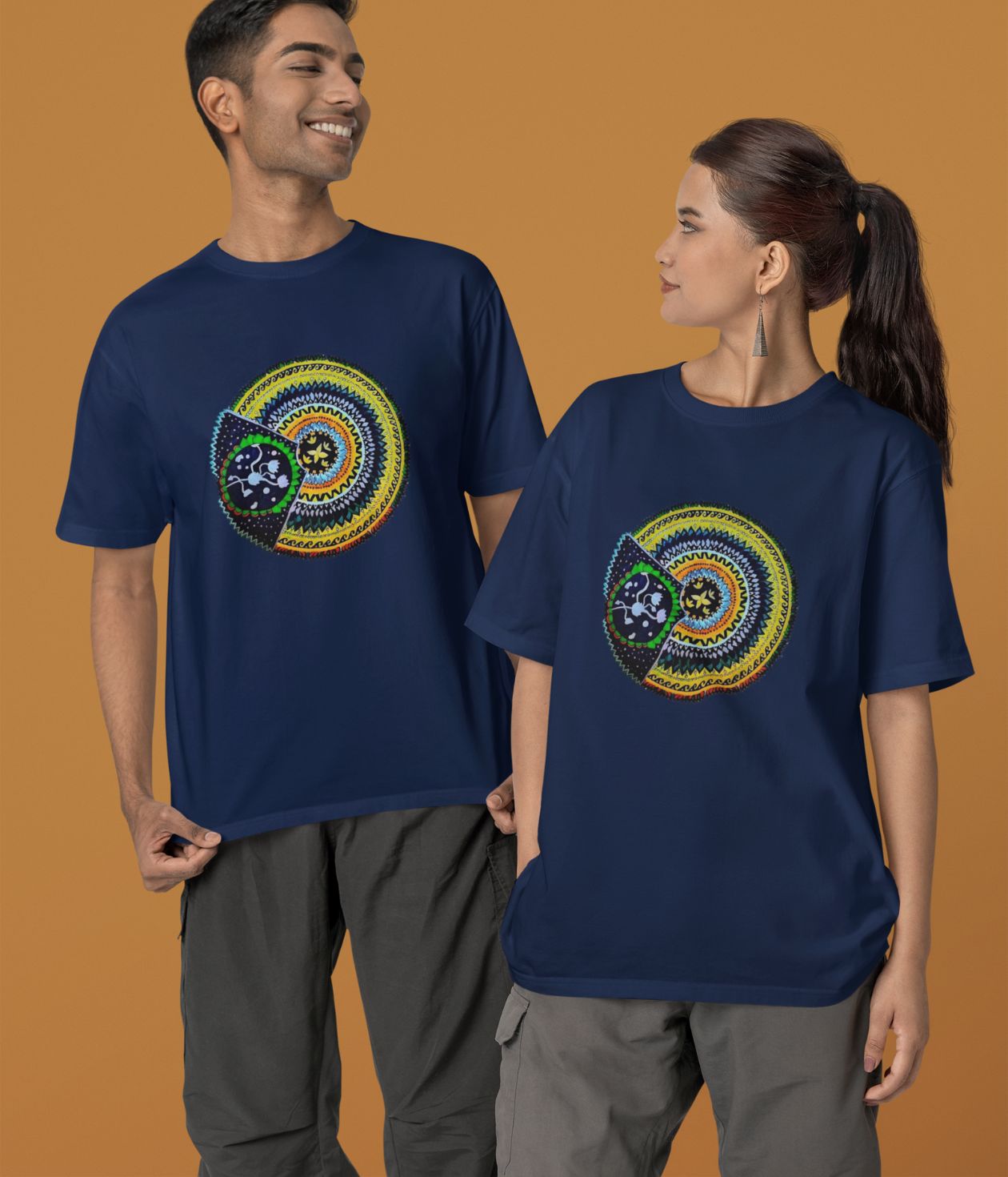 Sacred Spin - Terry Oversized T-Shirt - Dark