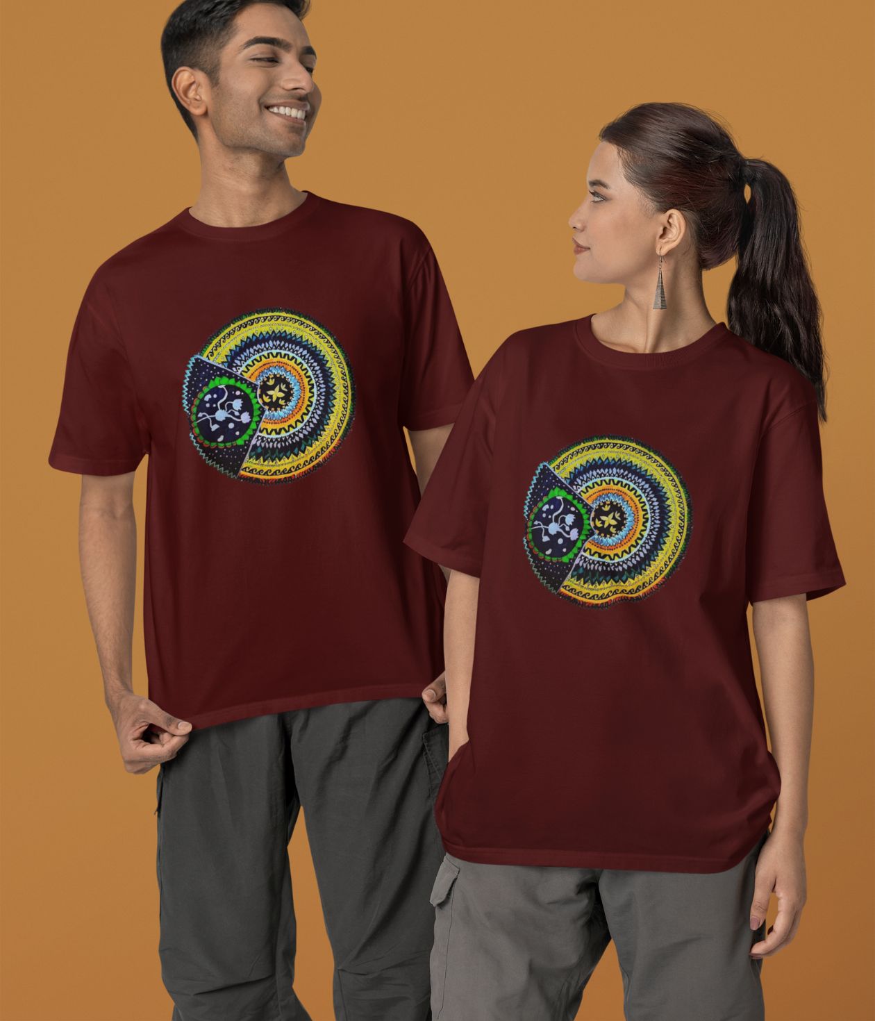 Sacred Spin - Terry Oversized T-Shirt - Dark