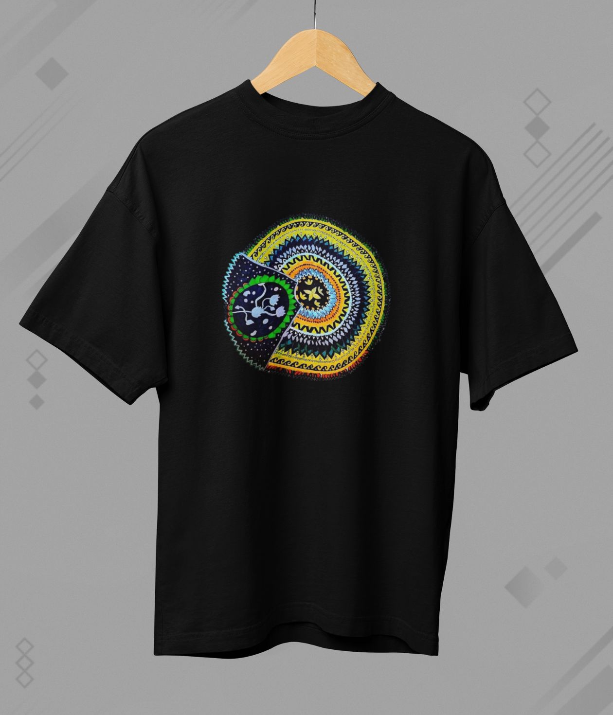 Sacred Spin - Terry Oversized T-Shirt - Dark