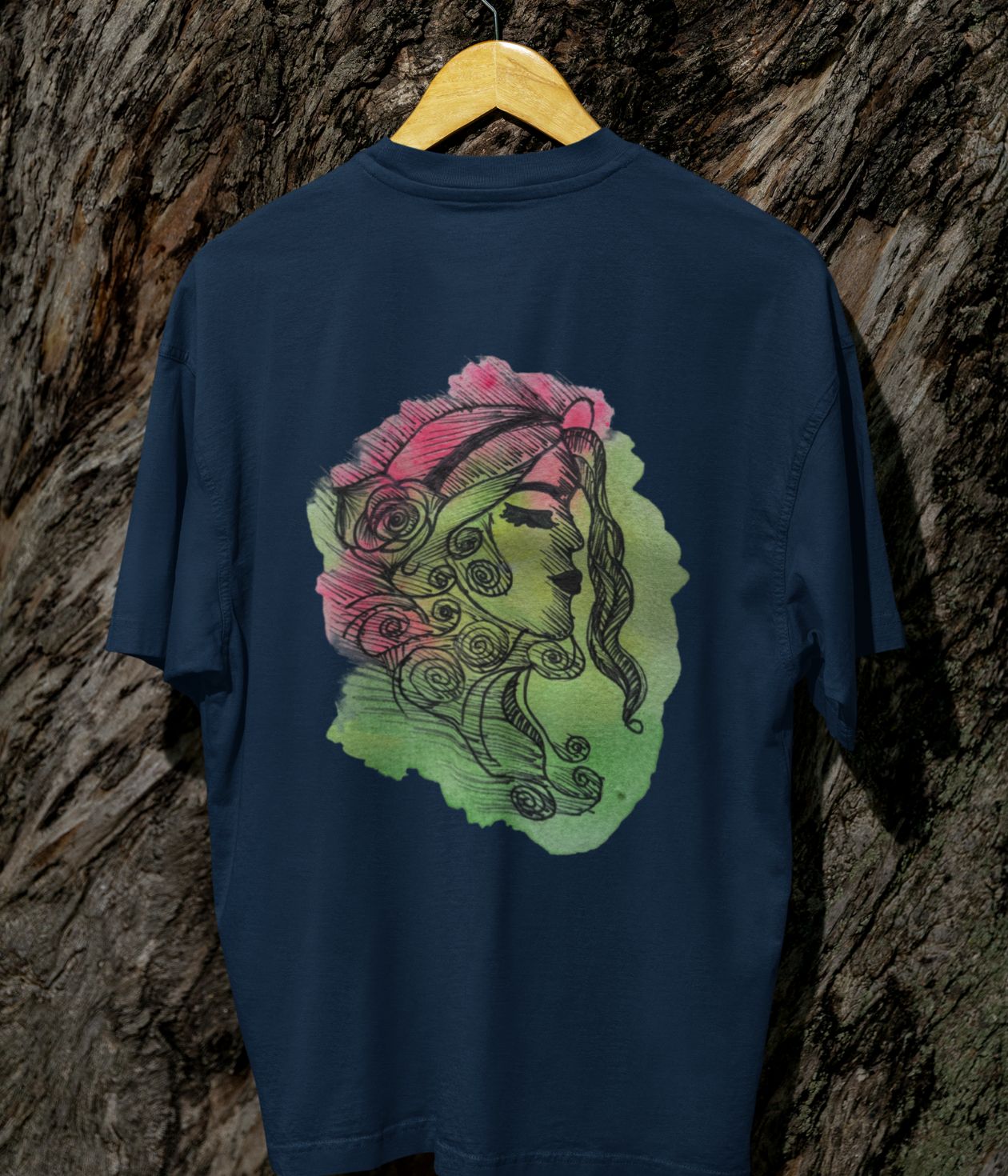 Roselume - Terry Oversized T-Shirt - Dark