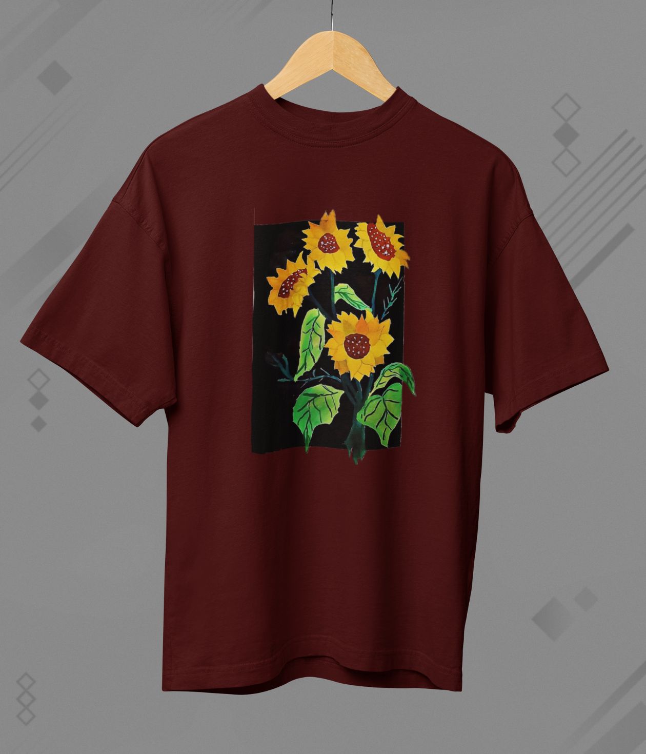 Chasing the Light - Terry Oversized T-Shirt - Dark