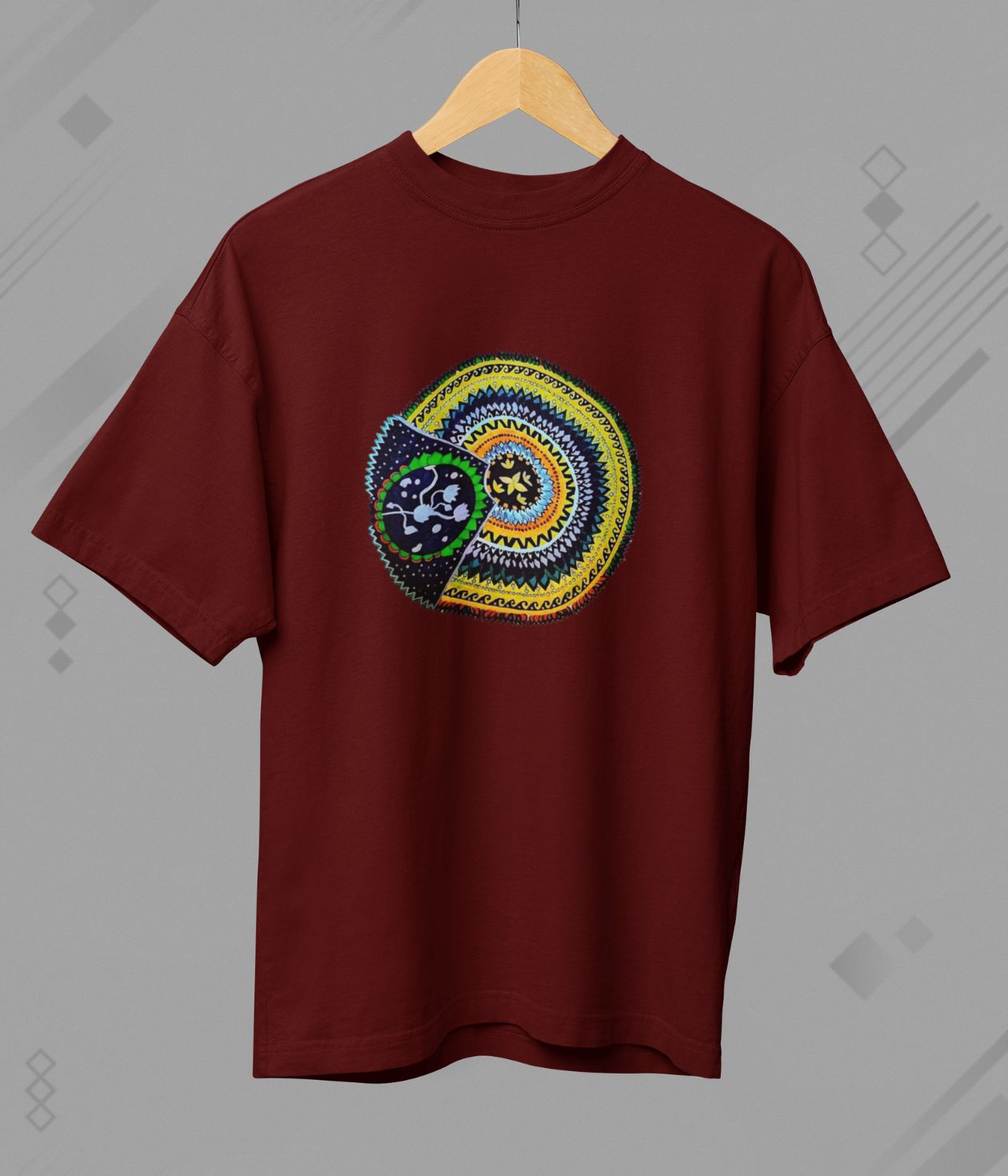 Sacred Spin - Terry Oversized T-Shirt - Dark