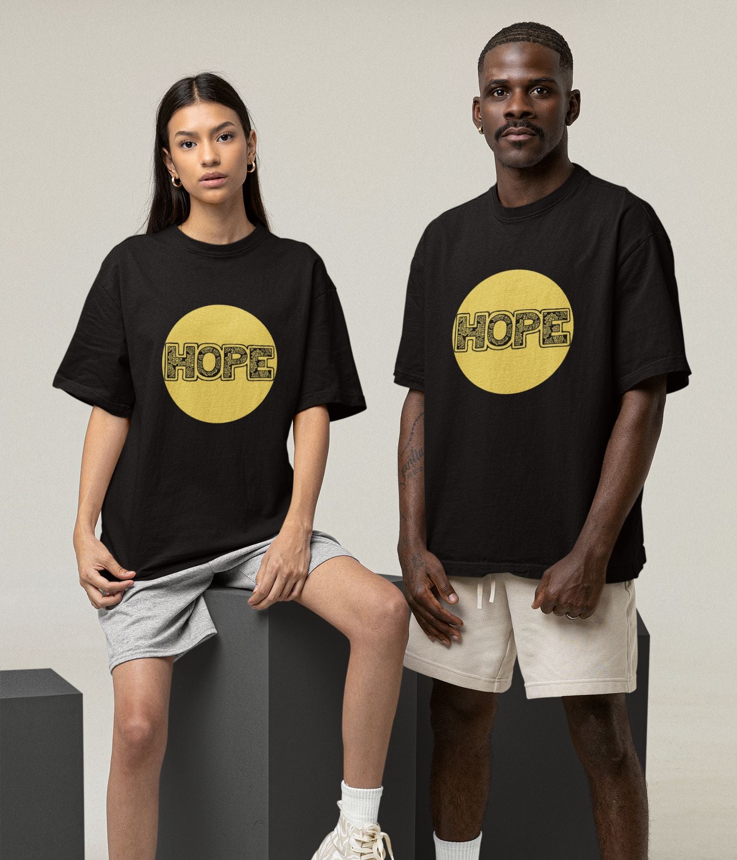 Hope - Oversized Classic T-Shirt - Dark