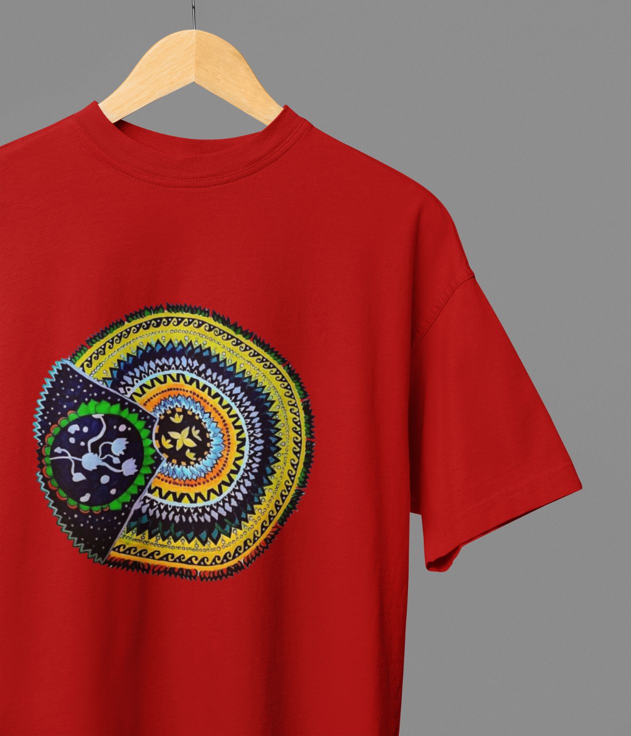 Sacred Spin - Oversized Classic T-Shirt - Dark