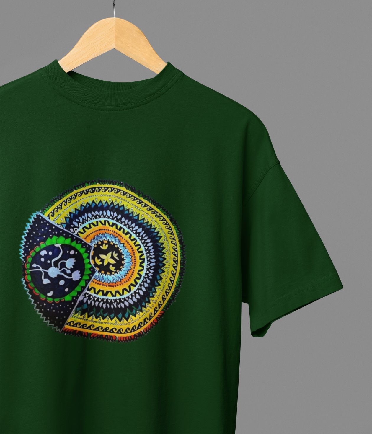 Sacred Spin - Oversized Classic T-Shirt - Dark