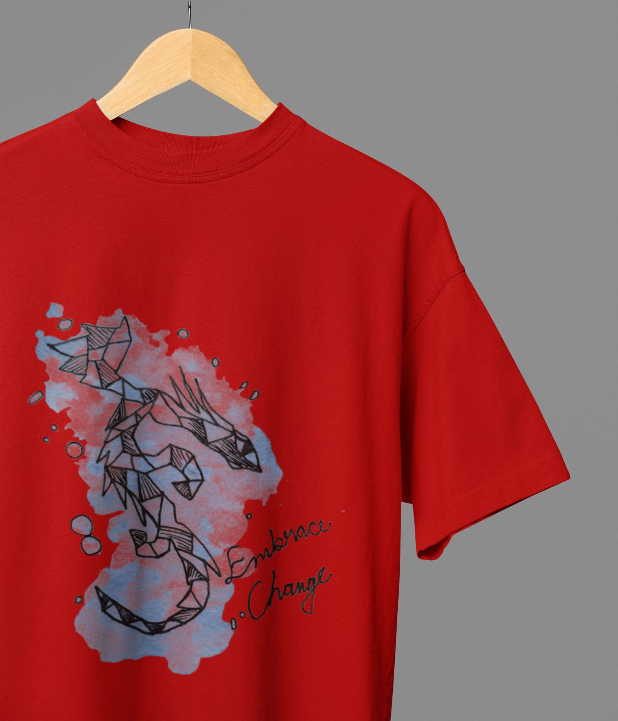 Ember Dragon - Oversized Classic T-Shirt - Dark