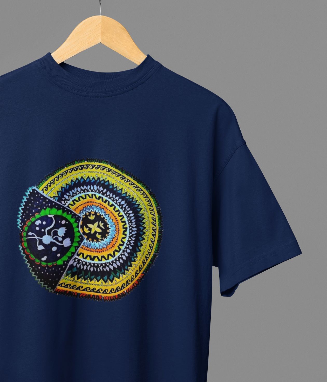 Sacred Spin - Oversized Classic T-Shirt - Dark