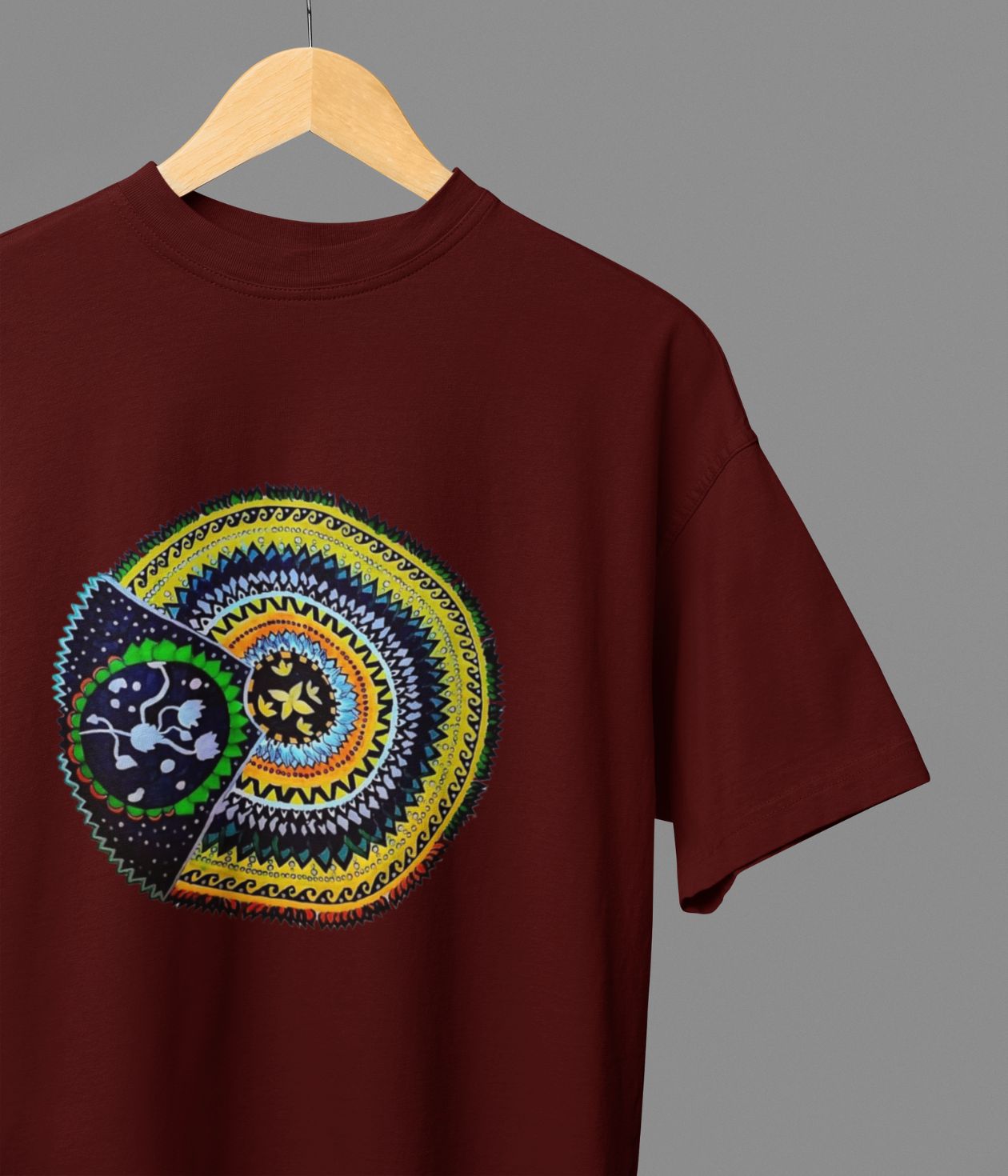 Sacred Spin - Oversized Classic T-Shirt - Dark