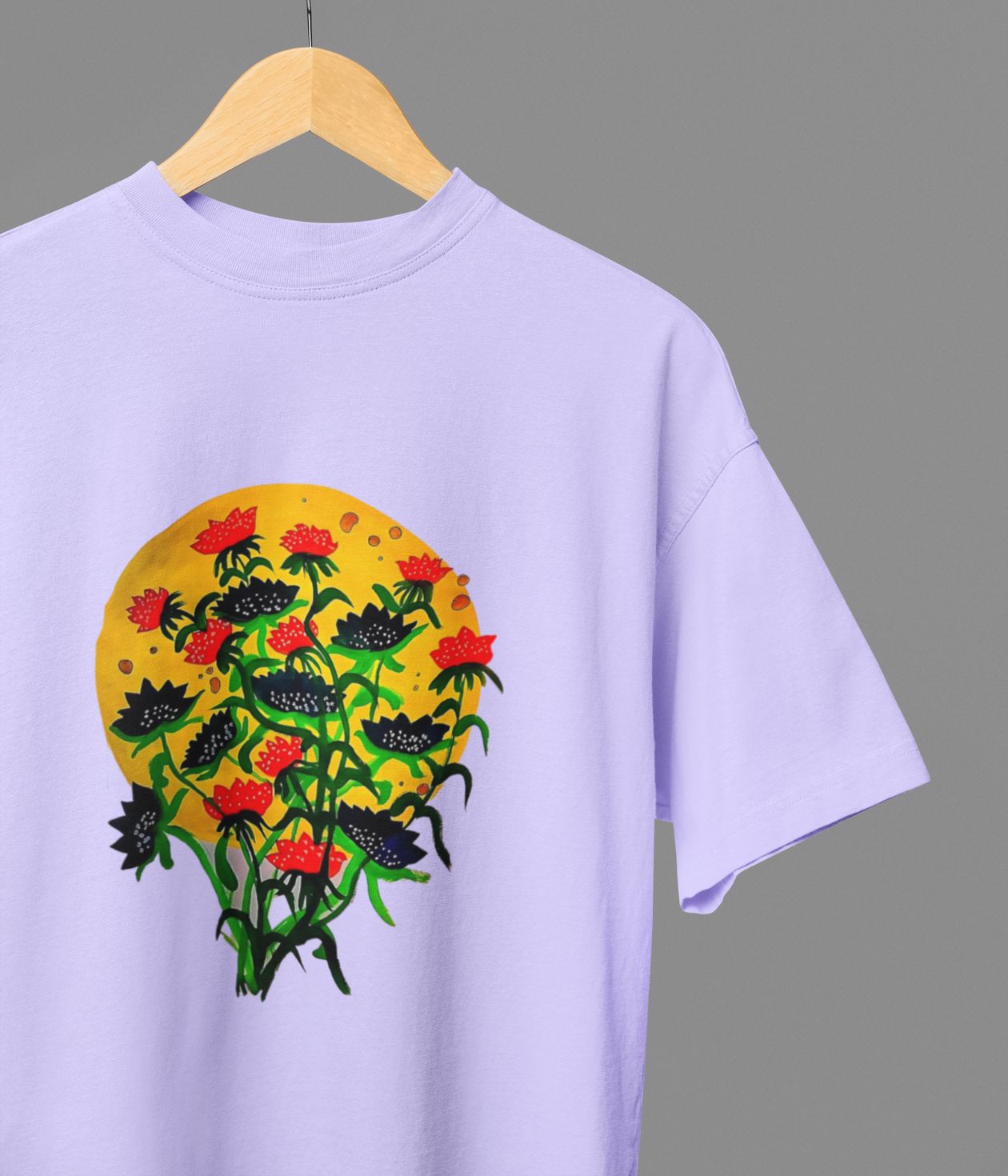 Floral Dusk - Oversized Classic T-Shirt