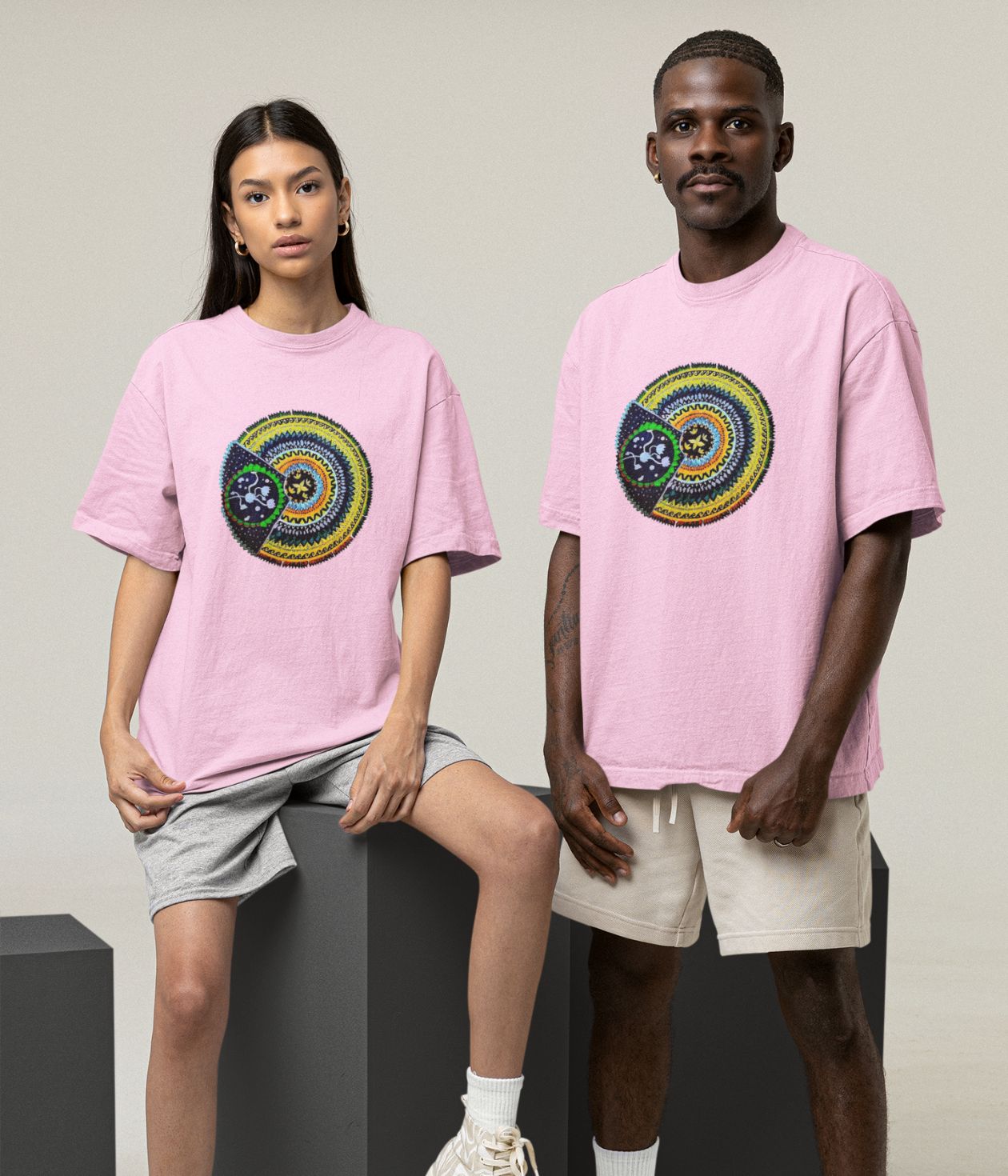 Sacred Spin - Oversized Classic T-Shirt