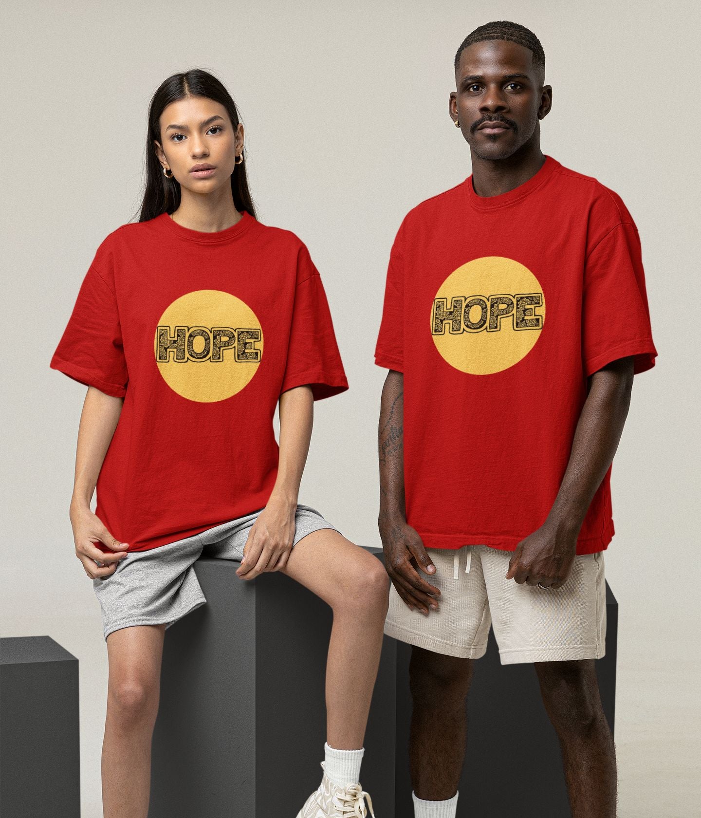 Hope - Oversized Classic T-Shirt - Dark