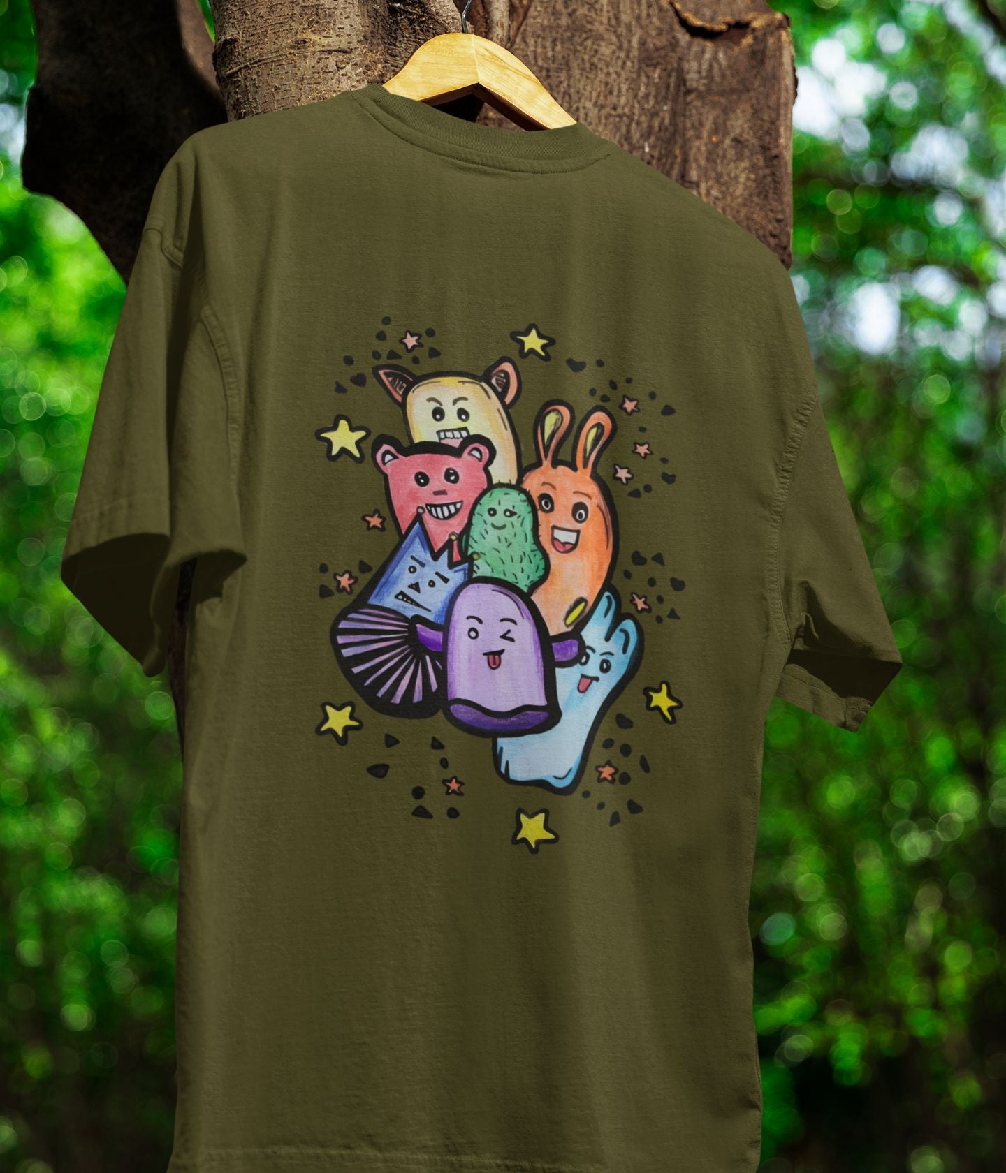 Coloriage Doodle - Oversized Classic T-Shirt - Dark - aiink