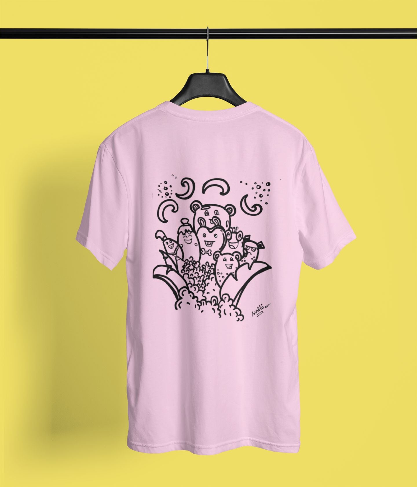 Cute Faces Doodle - Unisex Classic T-Shirt - aiink