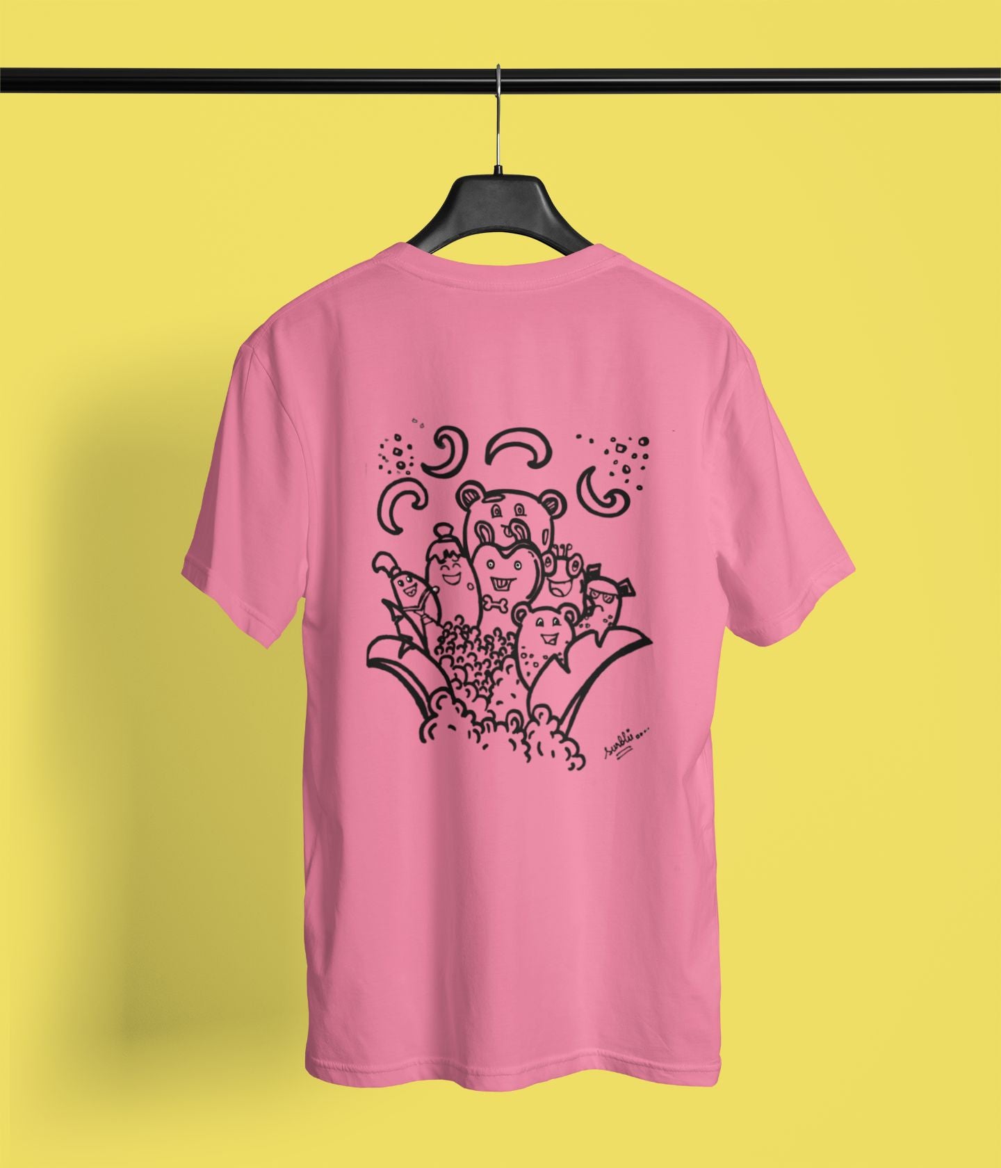 Cute Faces Doodle - Unisex Classic T-Shirt - aiink