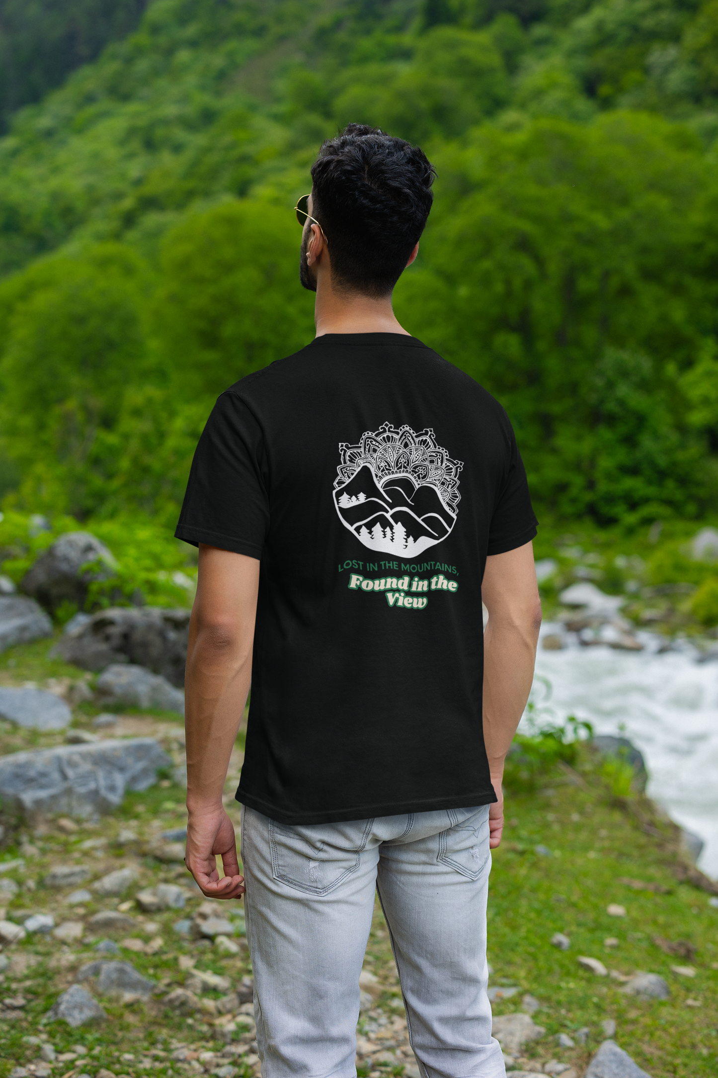 Lost In The Mountains - Unisex Classic T-Shirt - Dark Ai Ink™