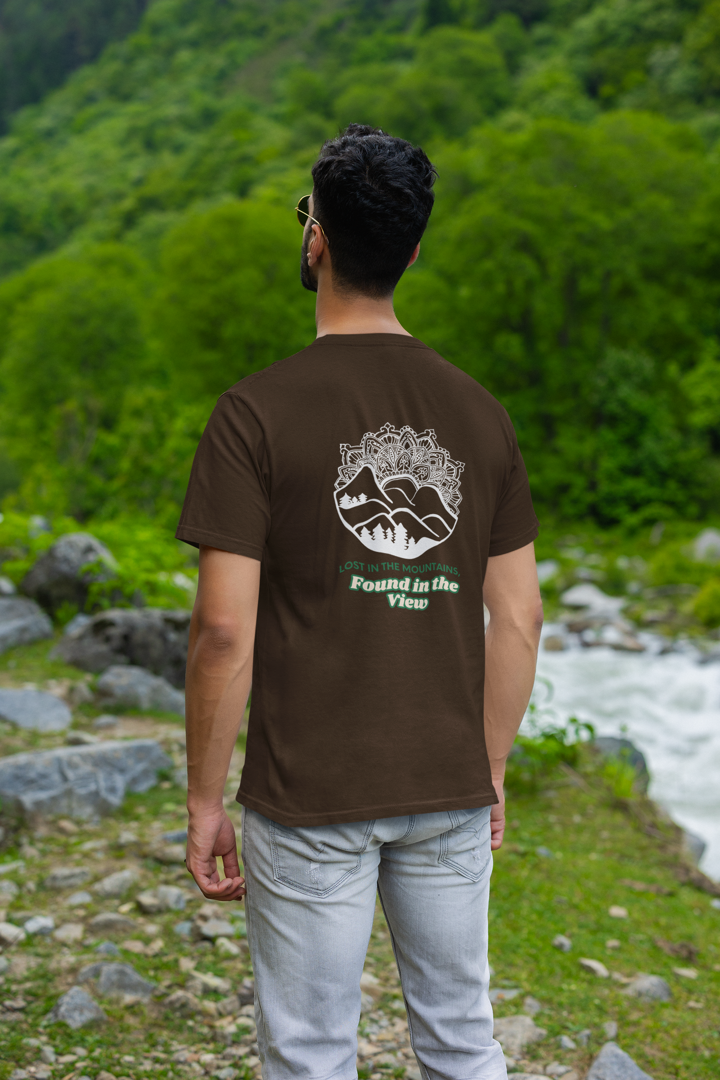 Lost In The Mountains - Unisex Classic T-Shirt - Dark Ai Ink™