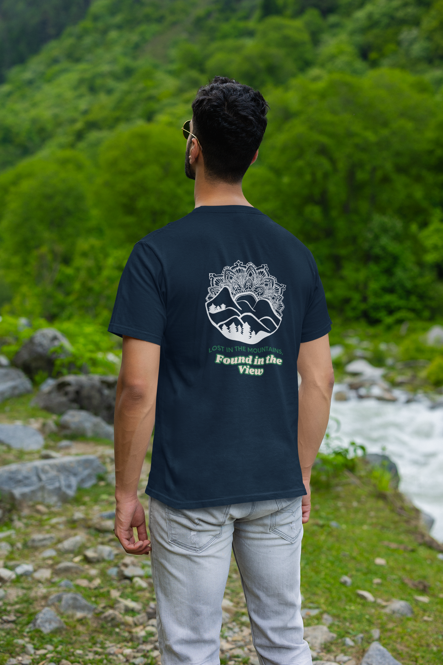 Lost In The Mountains - Unisex Classic T-Shirt - Dark Ai Ink™