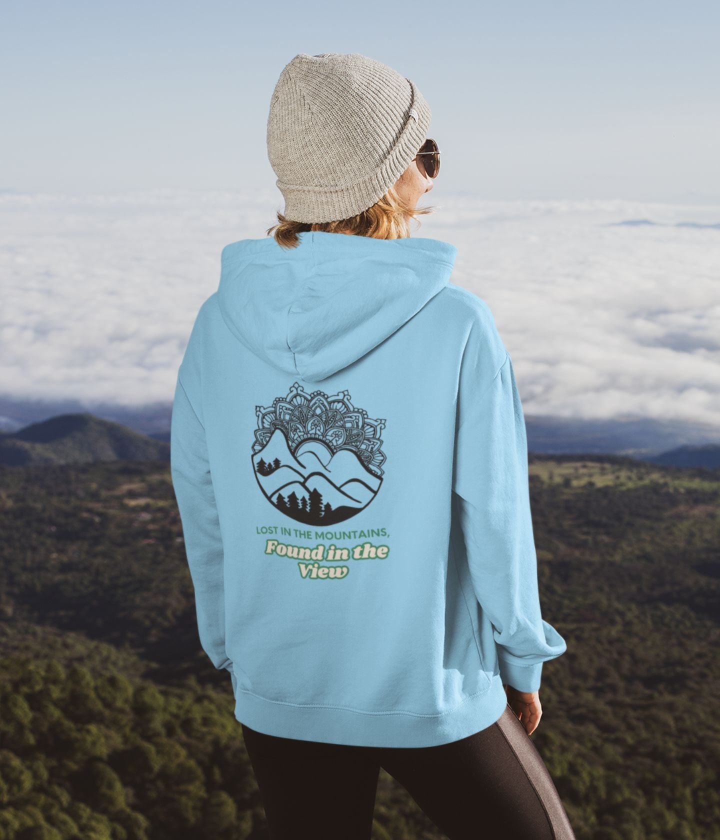 Lost In The Mountains - Unisex Hoodie Ai Ink™