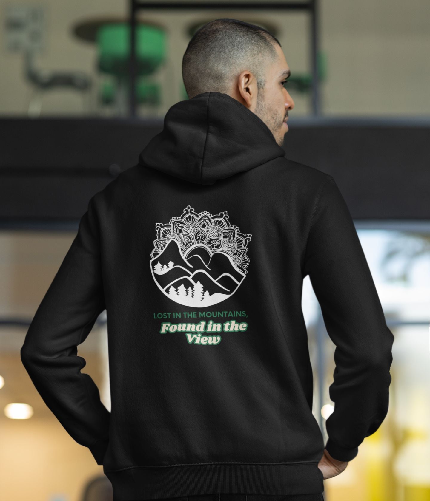 Lost In The Mountains - Unisex Hoodie - Dark Ai Ink™