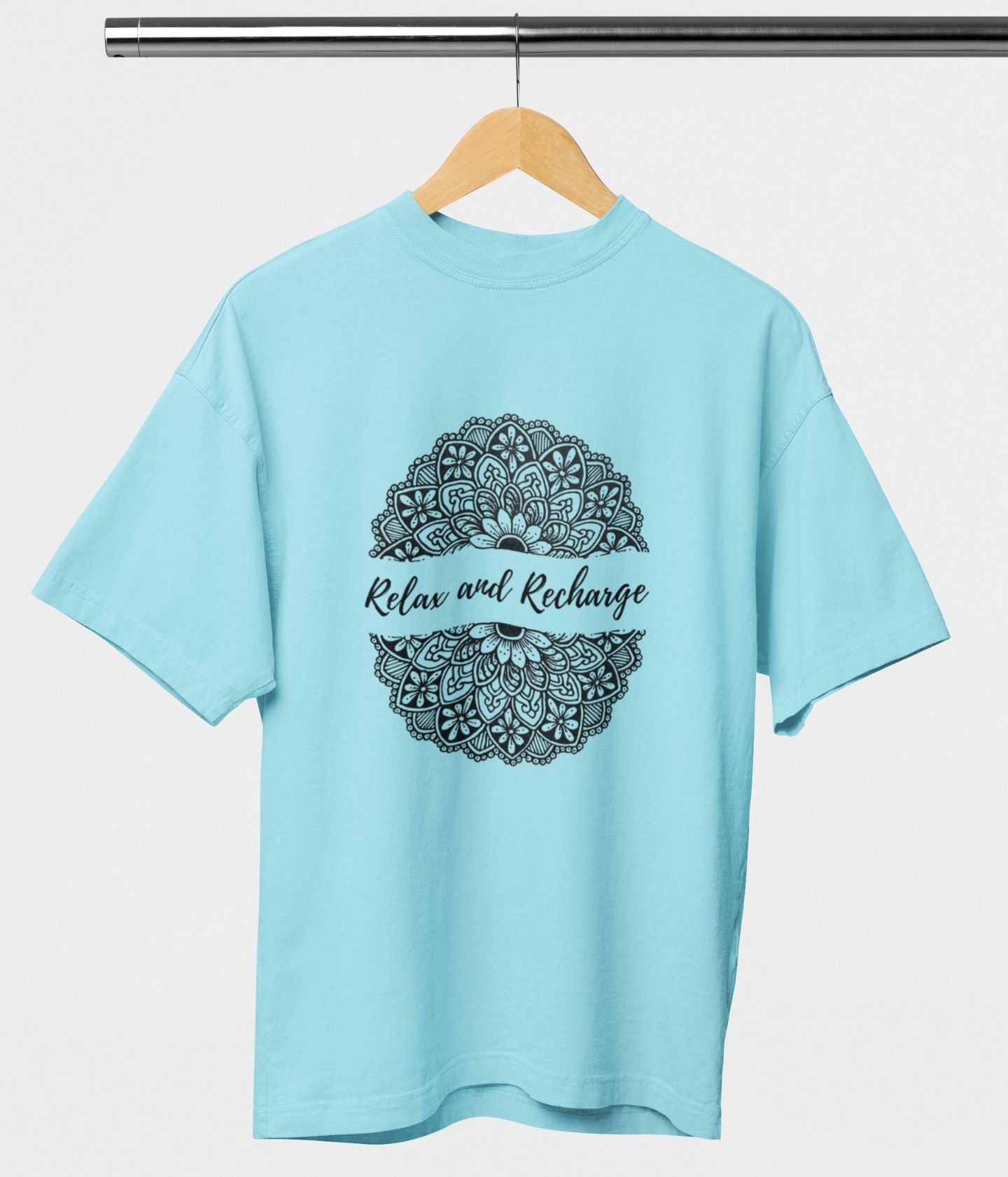 Relax And Recharge - Terry Oversized T-Shirt Ai Ink™