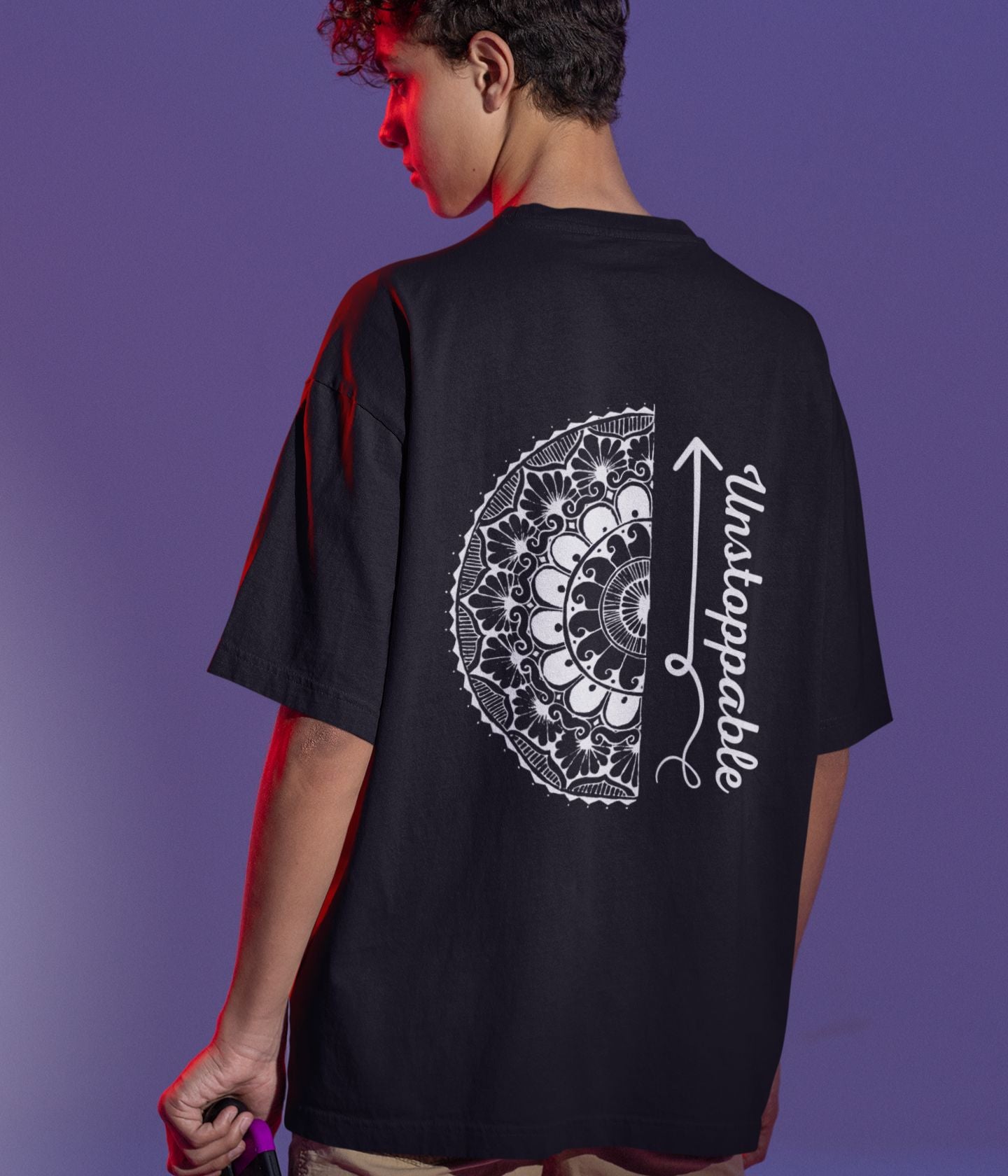 Unstoppable - Terry Oversized T-Shirt - Dark - aiink