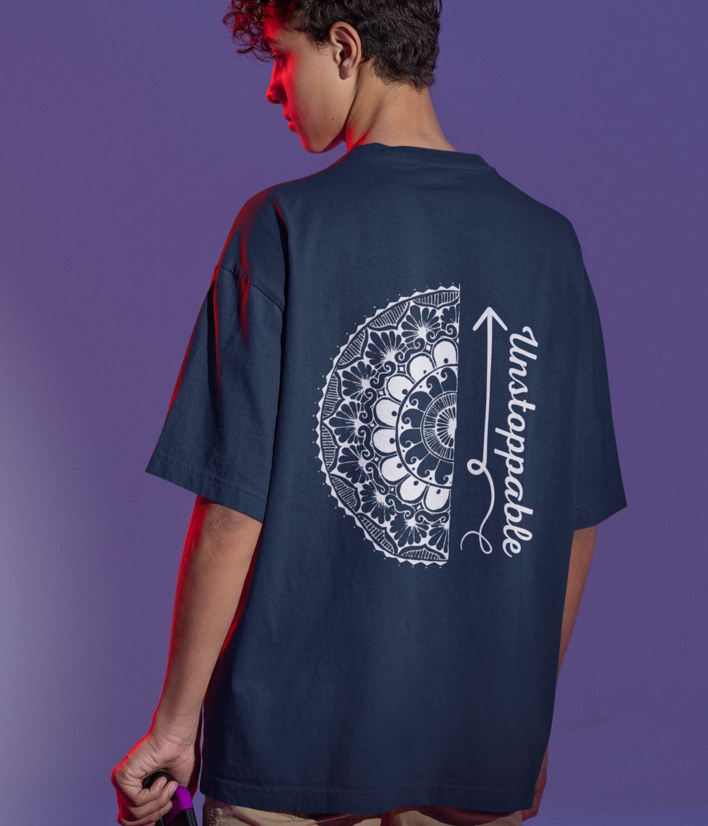 Unstoppable - Terry Oversized T-Shirt - Dark - aiink