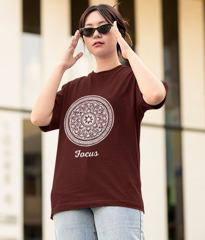 Focus - Terry Oversized T-Shirt - Dark