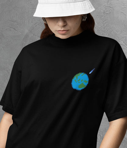 Meteor Impact - Oversized Classic T-Shirt - Dark