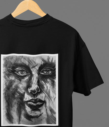 Soul In Charcoal - Oversized Classic T-Shirt - Dark