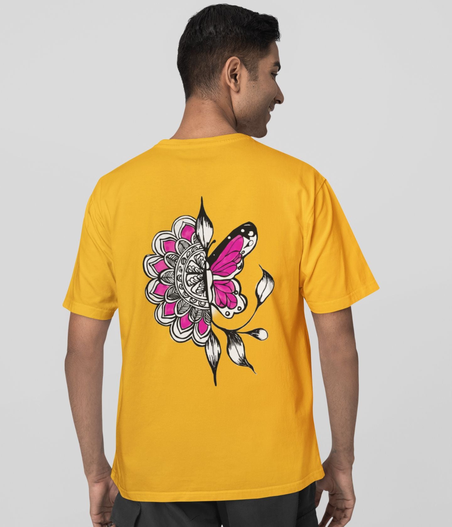 Butterfly Doodle - Oversized Classic T-Shirt