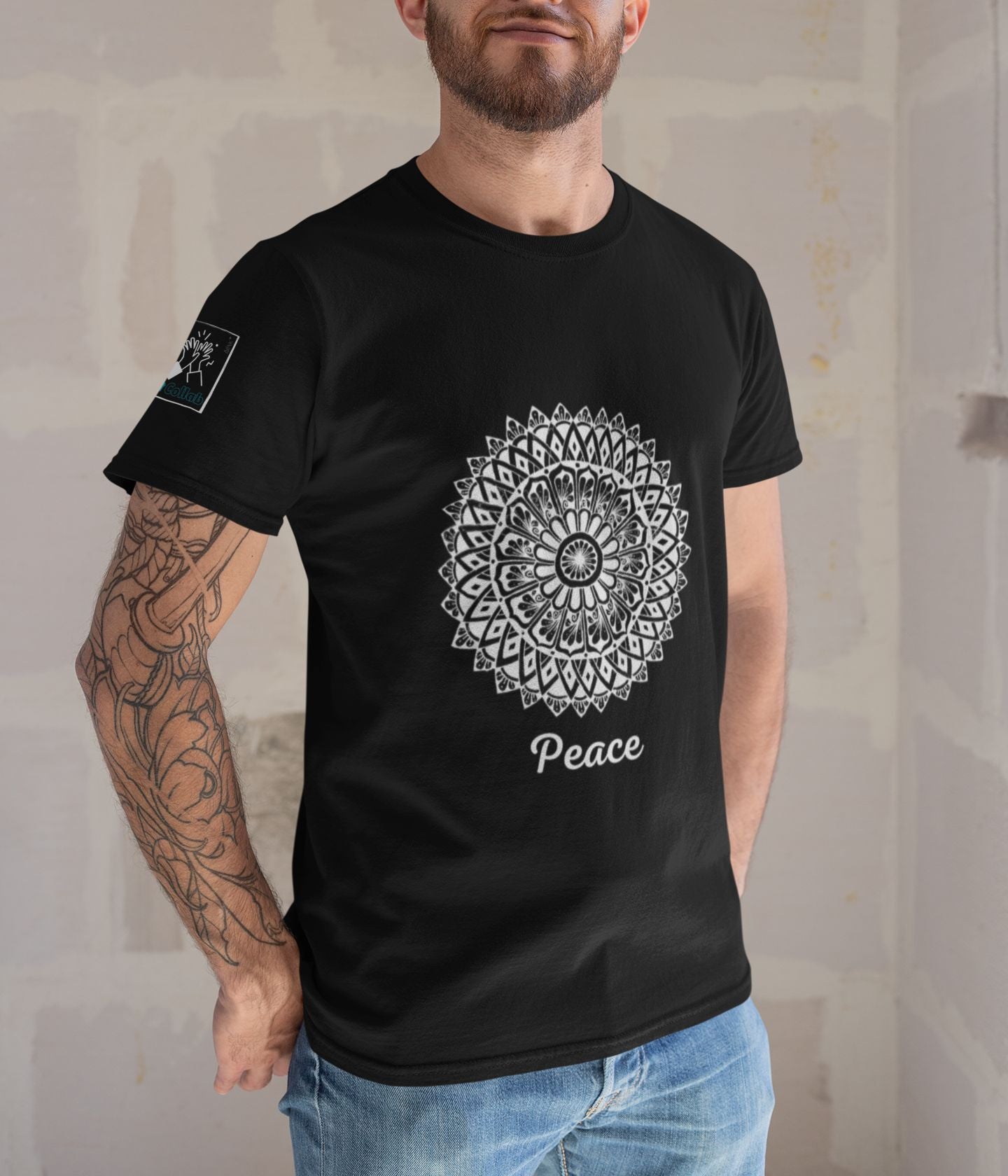 Peace - Unisex Classic T-Shirt - Dark - aiink