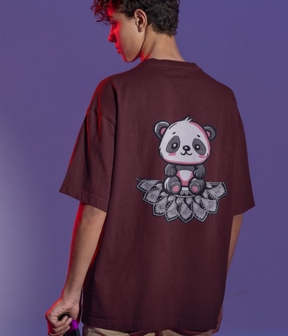 Pandamonium - Terry Oversized T-Shirt - Dark