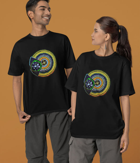 Sacred Spin - Terry Oversized T-Shirt - Dark