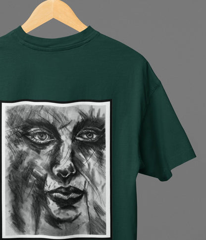 Soul In Charcoal - Oversized Classic T-Shirt - Dark