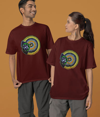 Sacred Spin - Terry Oversized T-Shirt - Dark