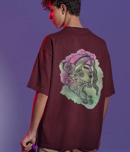 Roselume - Terry Oversized T-Shirt - Dark