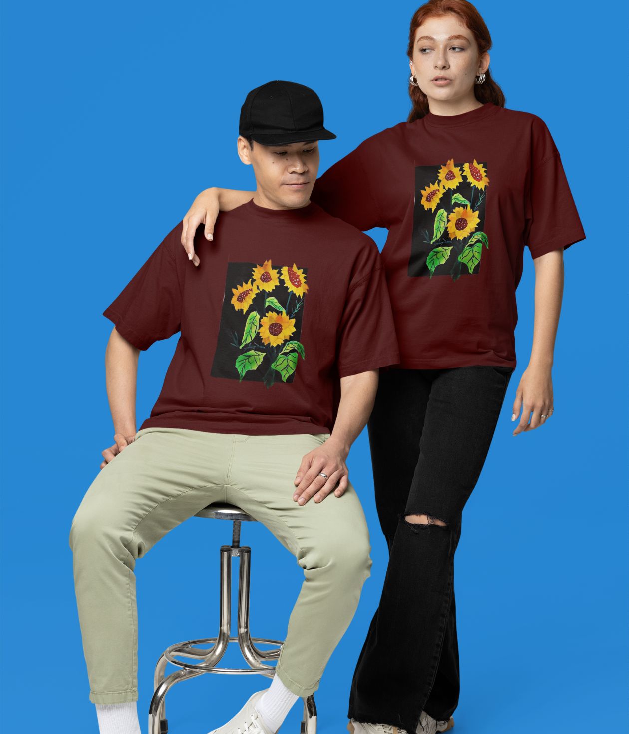 Chasing the Light - Terry Oversized T-Shirt - Dark