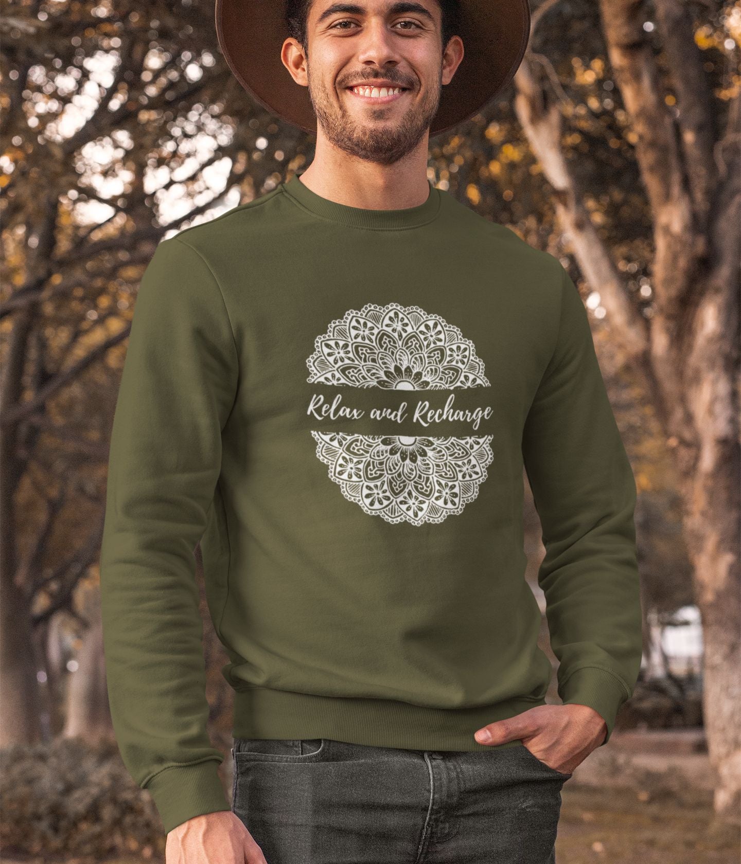 Relax And Recharge - Unisex Sweatshirt - Dark