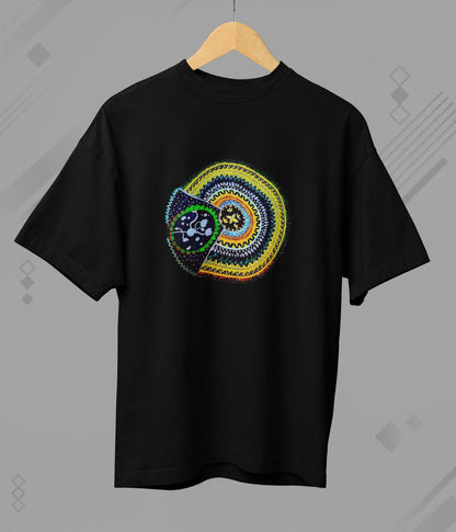 Sacred Spin - Terry Oversized T-Shirt - Dark