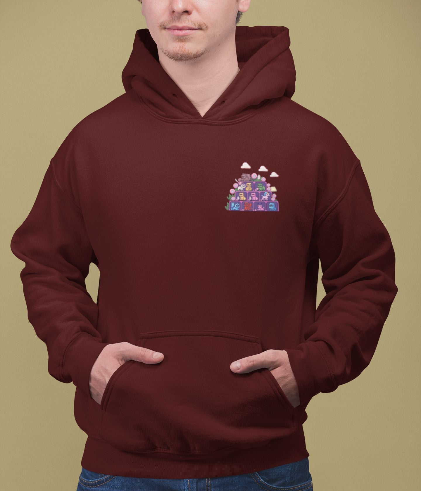 Pixel Zoo - Unisex Hoodie - Dark