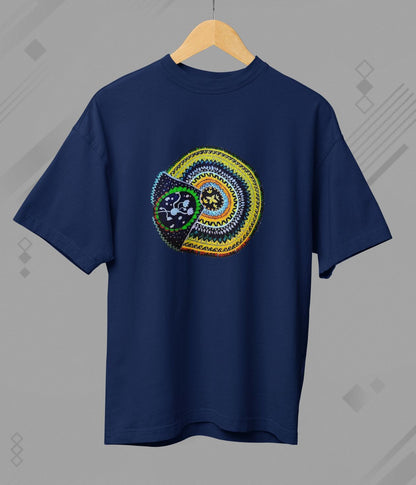 Sacred Spin - Terry Oversized T-Shirt - Dark