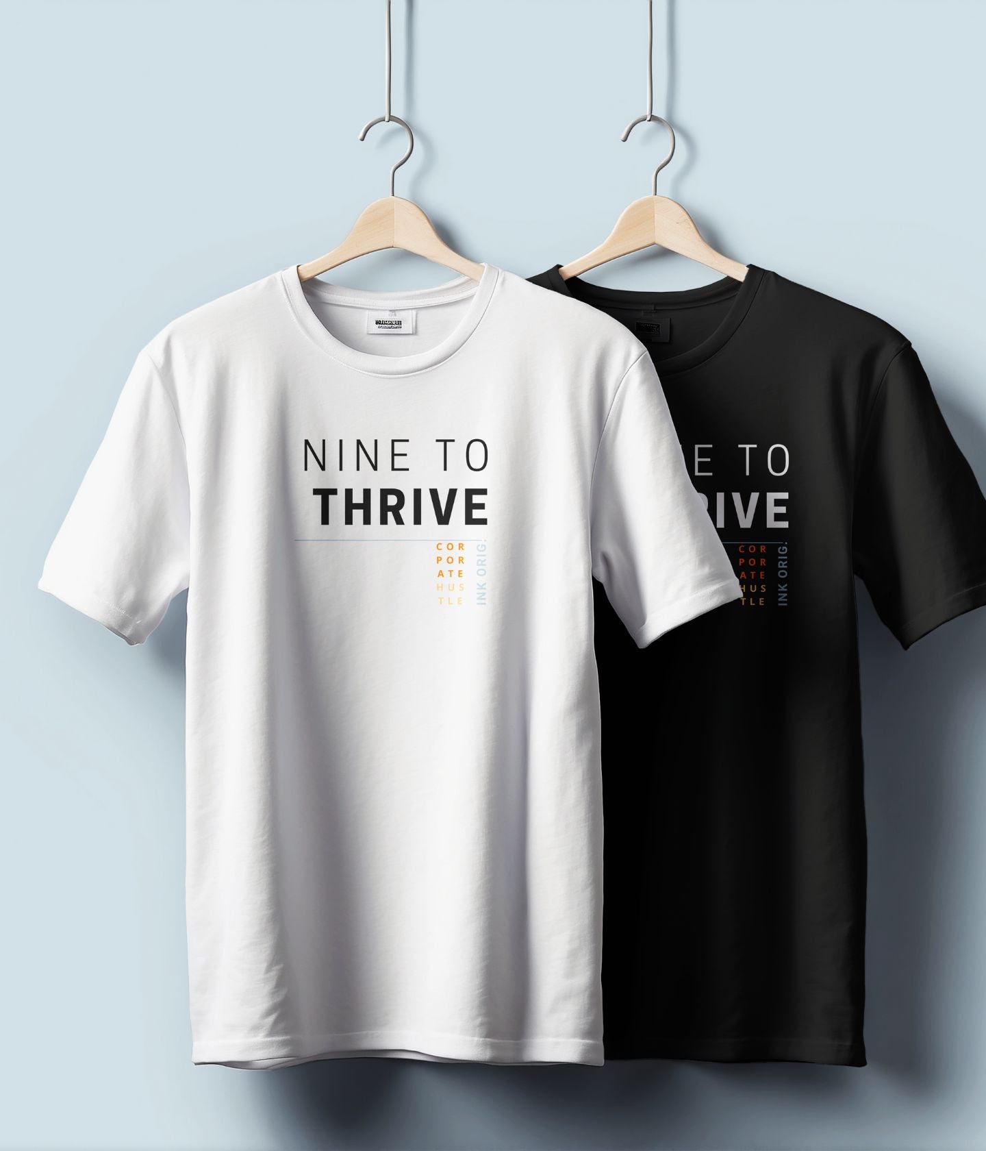 Nine To Thrive - Unisex Classic T-Shirt - White - aiink