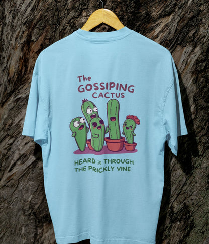 The Gossiping Cactus - Terry Oversized T-Shirt