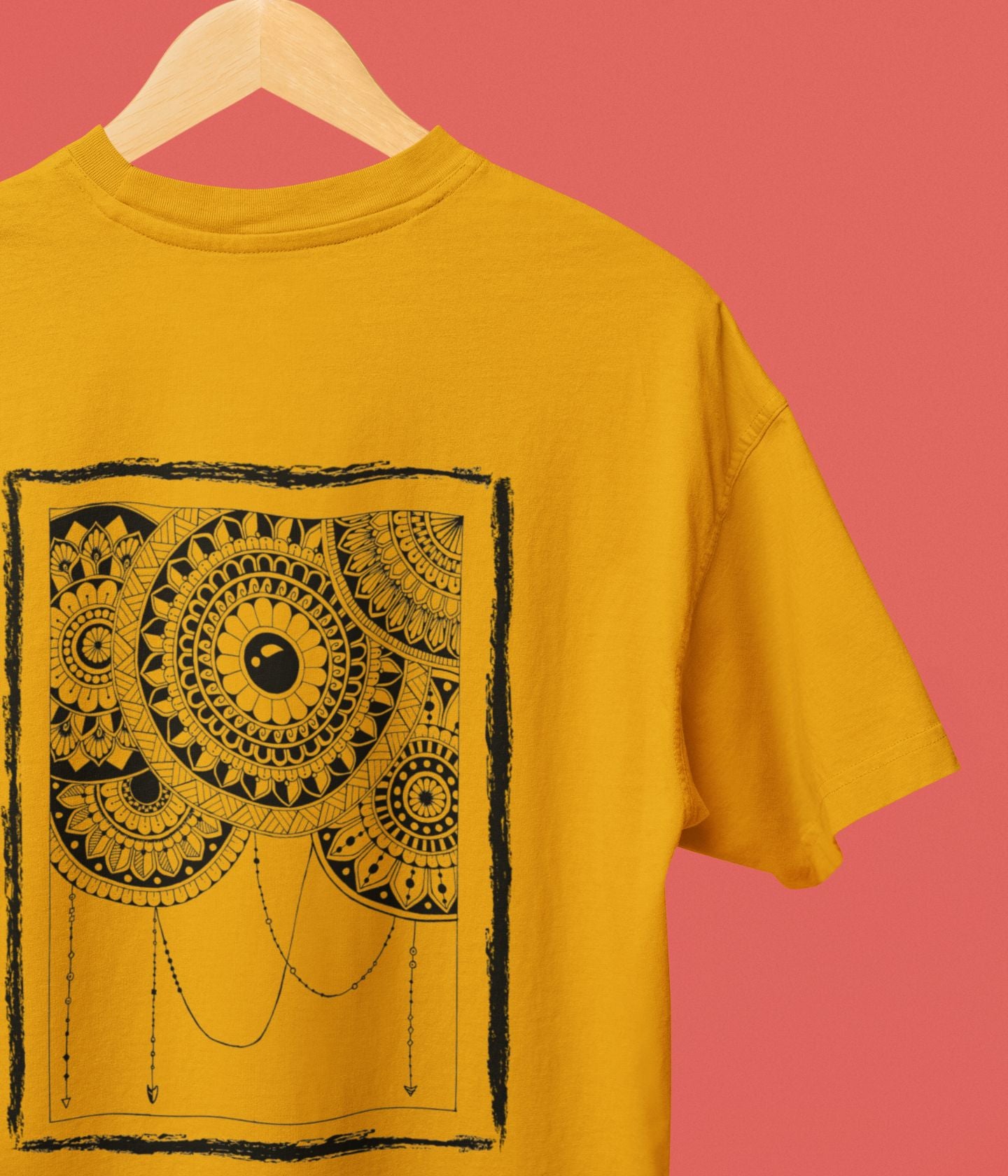 Mandala Frame - Oversized Classic T-Shirt