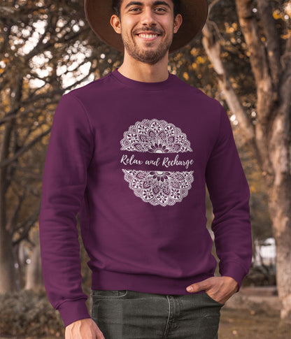 Relax And Recharge - Unisex Sweatshirt - Dark