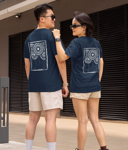 Mandala Frame - Unisex Classic T-Shirt - Dark - aiink