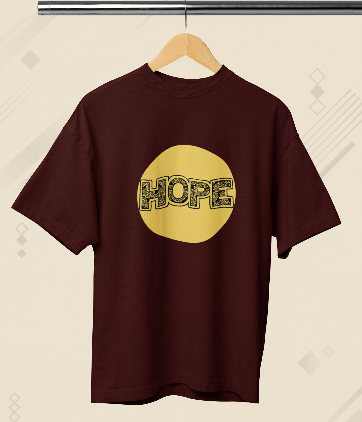 Hope - Terry Oversized T-Shirt - Dark