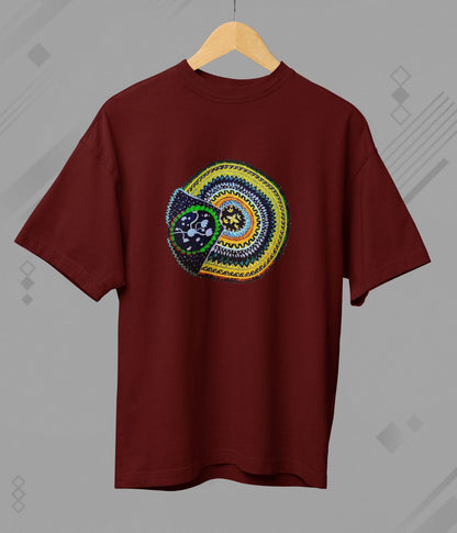 Sacred Spin - Terry Oversized T-Shirt - Dark