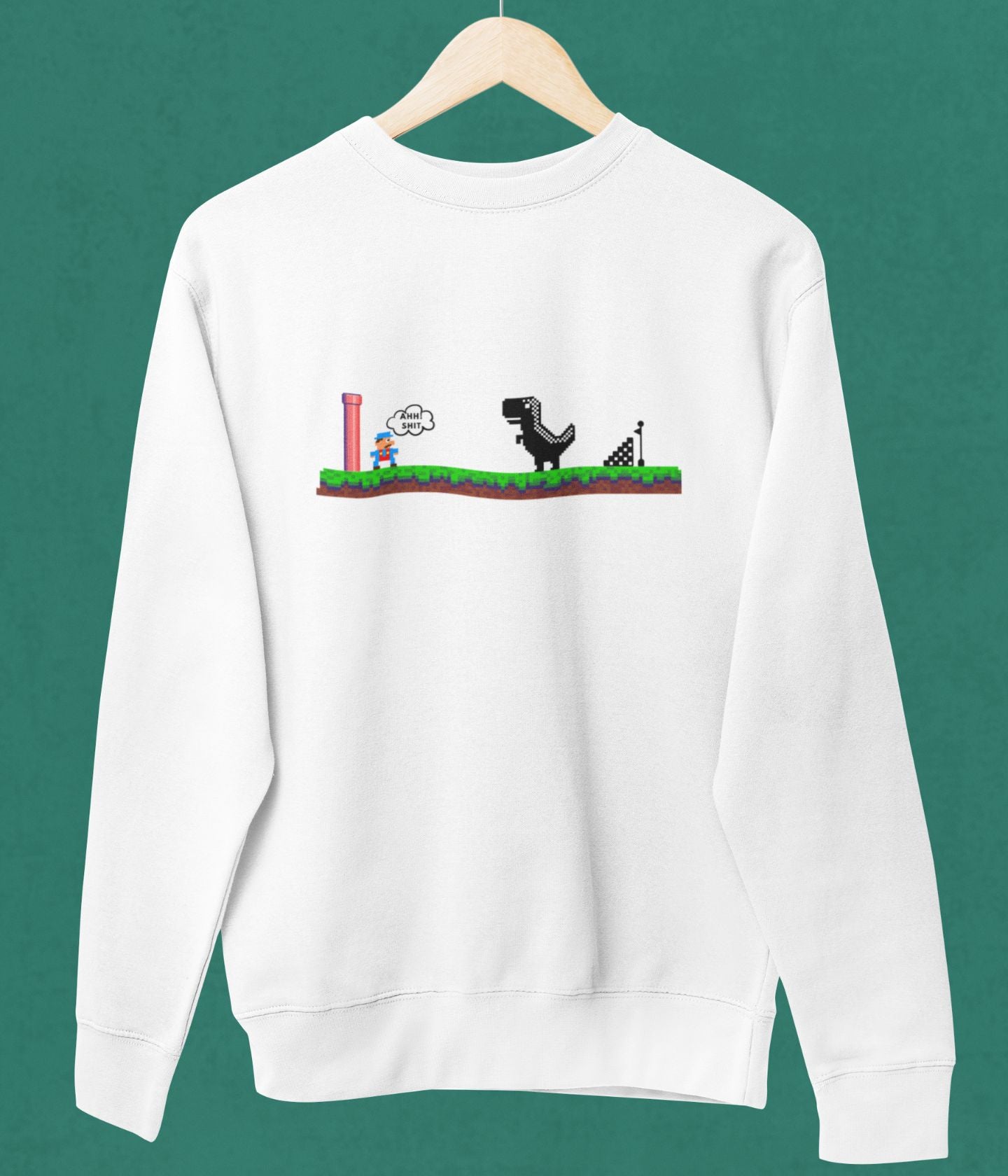 Mario Meets Dino - Unisex Sweatshirt